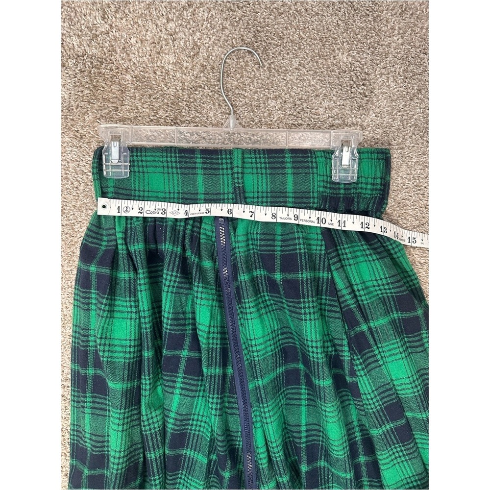 TOV Green Tartan Plaid Maxi Skirt Preppy Old Money Heritage Luxe Cottagecore S - Picture 5 of 7